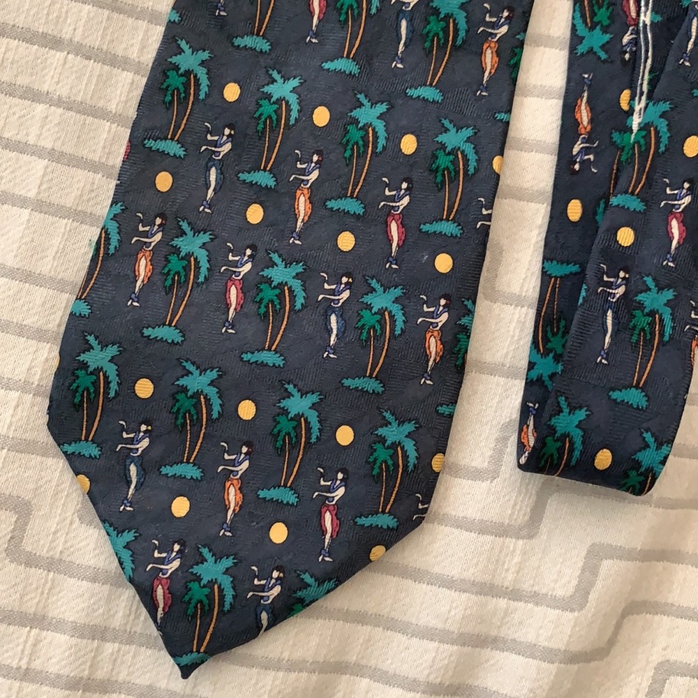 Carlos Tomasini Silk Hula Dancer Tie
